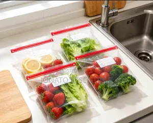 Reusable Ziplock Food Storage Bags 25 PCS Pack Freshness Seal
