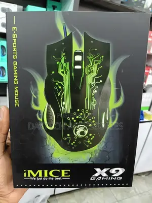 IMICE X9 Wired Optical Gaming Mouse With 6 Buttons & 5500 DPI RGB.