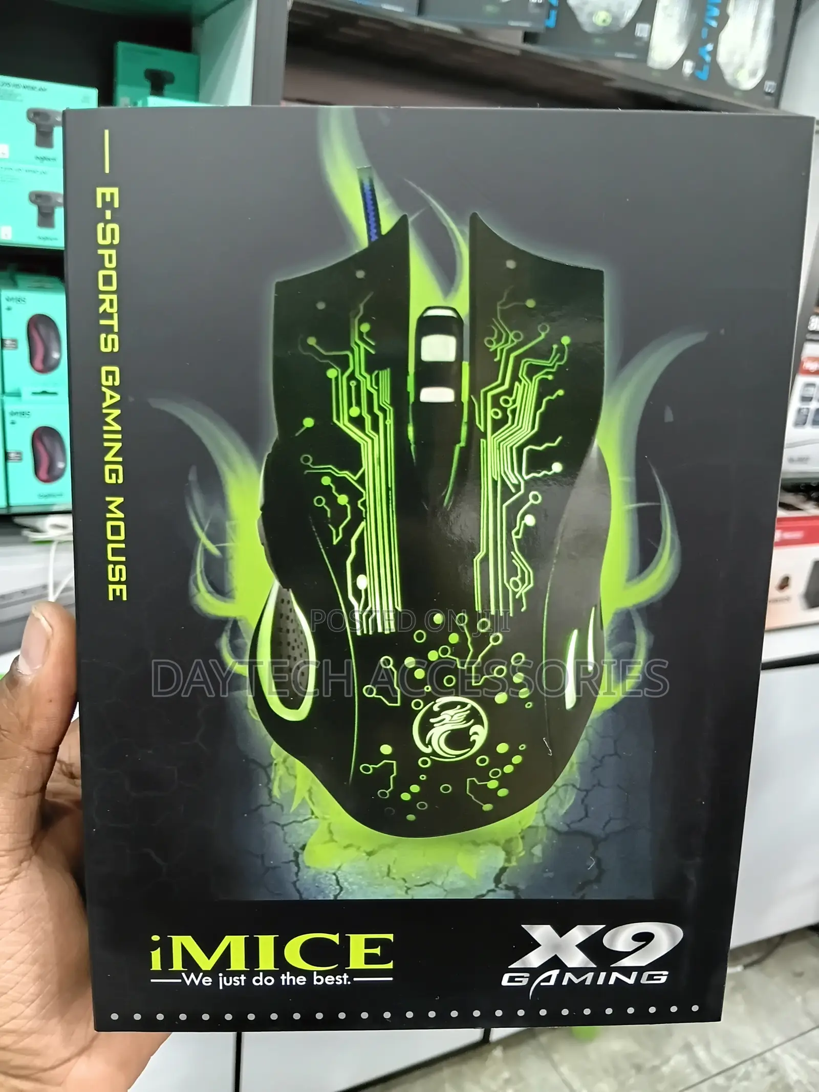 Imice X9 6-Button Led Gaming Mouse - Black