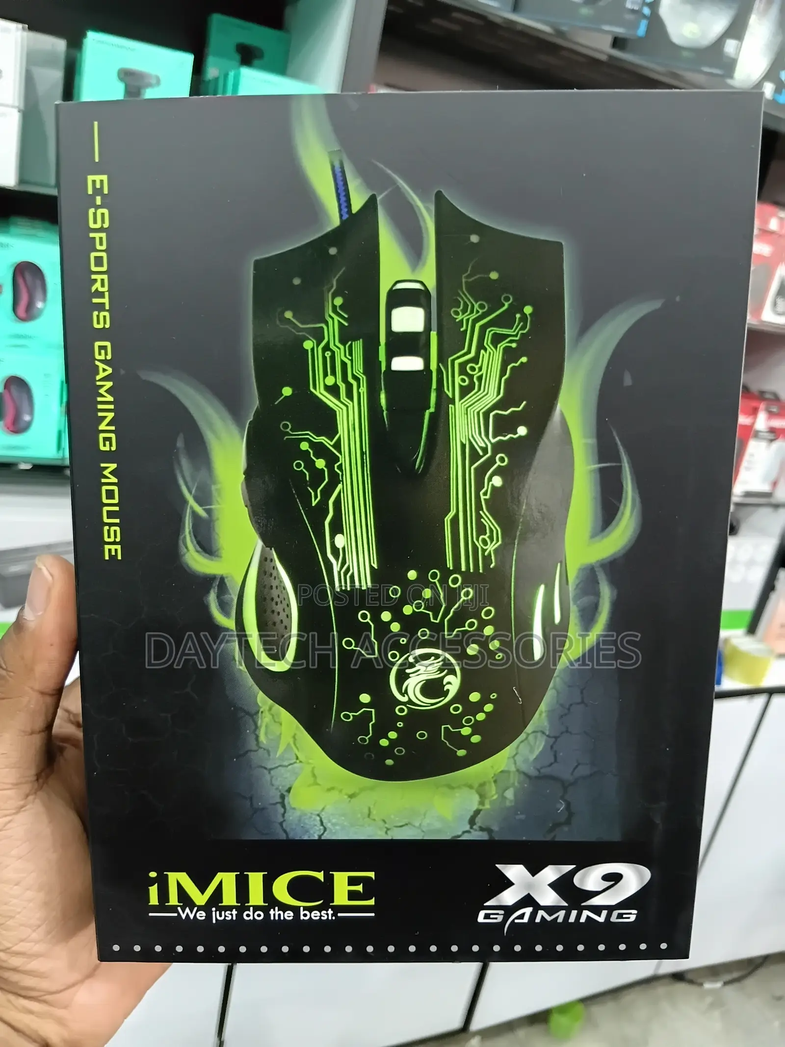 Imice X9 6-Button Led Gaming Mouse - Black