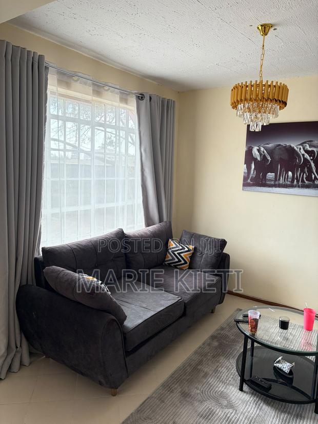 Spring Cushion Sofa Gray 3 Seater - main view