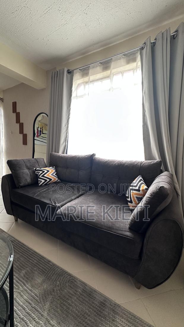 Spring Cushion Sofa Gray 3 Seater - thumbnail 5