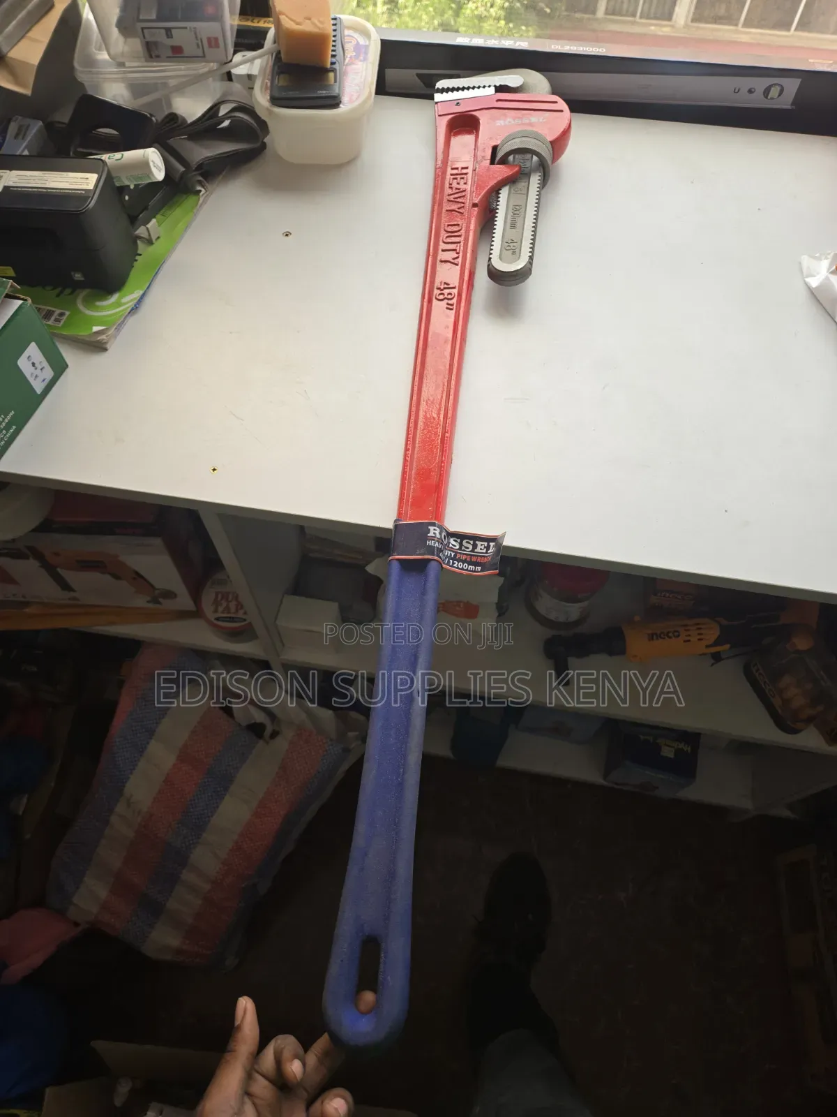 Pipe Wrench 48" Inch Heavy Duty Plumber's Wrench Pipe Range