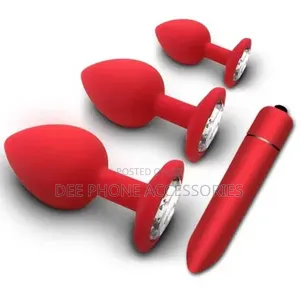Unisex 3 Anal Butt Plug &1 Bullet Vibrator