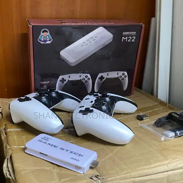 M22 4K Game Stick Console With 2 Controllers and 52 Emulators