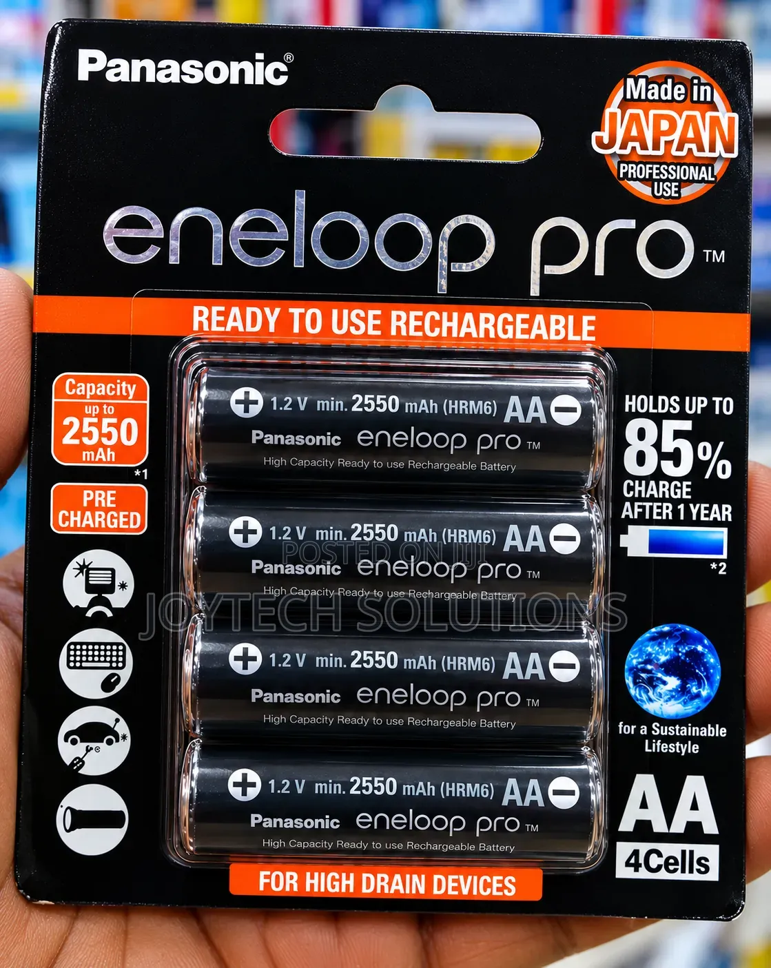  Heavy Duty Panasonic Eneloop Pro AA 2550mAh Rechargeable Batteries