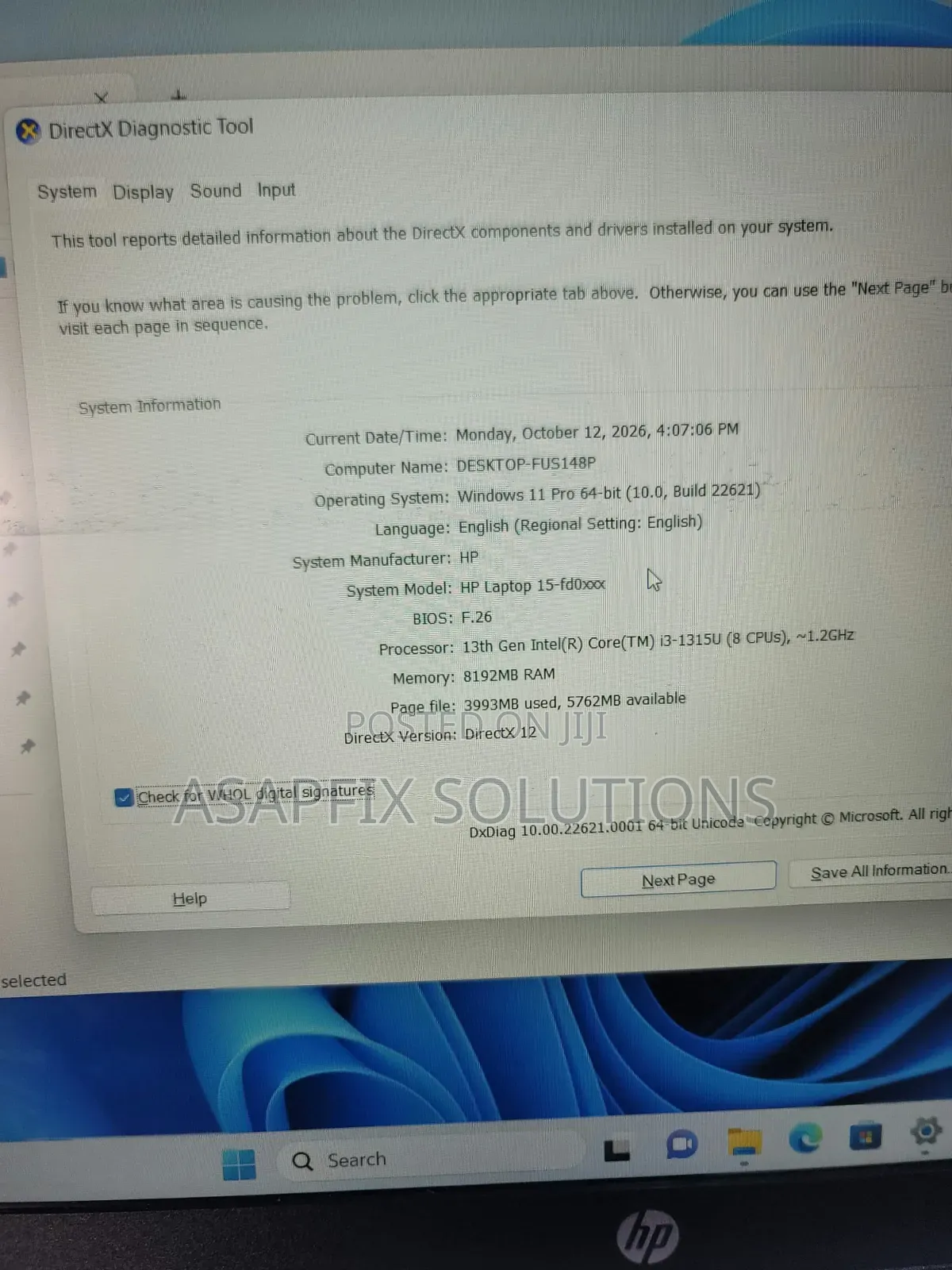 Laptop HP 15 8GB Intel Core i3 SSD 256GB