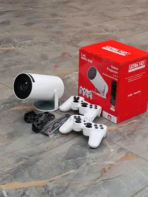 HY300 Smart Mini Projector With Remote and Gaming Pads