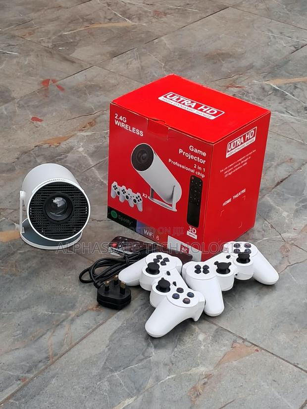 Hy300 Gaming Projector With 2 Wireless Controllers - thumbnail 2