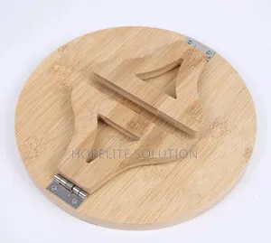 Round Bamboo Sofa Arm Rest Organizer