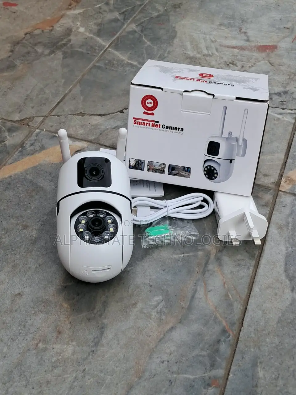 Smart Net Rotating Security Camera With Dual Lens Design
