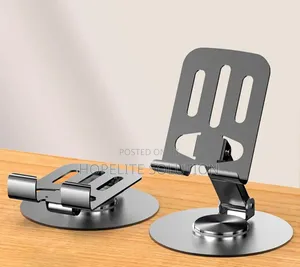 Aluminium Alloy Foldable and Rotating Desktop Phone Stand Holder