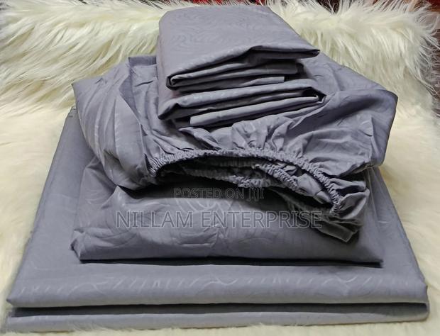 4 Piece Plain Patterned Bedsheets Sets* - thumbnail 2