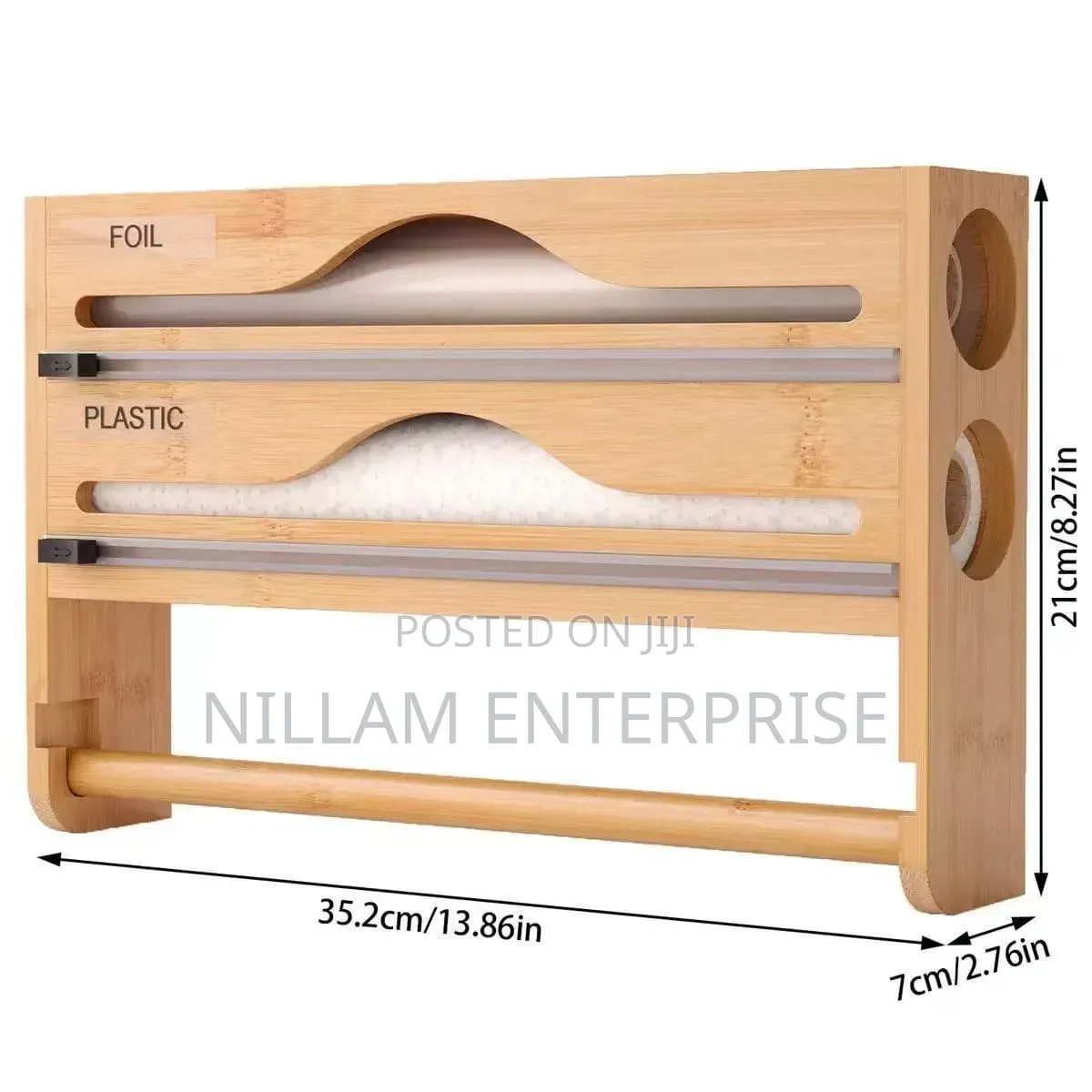 Wall Mounted Tripple Foil and Wrap Dispenser