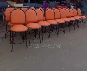 Restaurant Round Orange Chairs