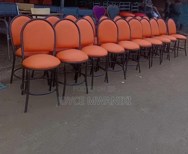 Restaurant Round Orange Chairs - thumbnail 2