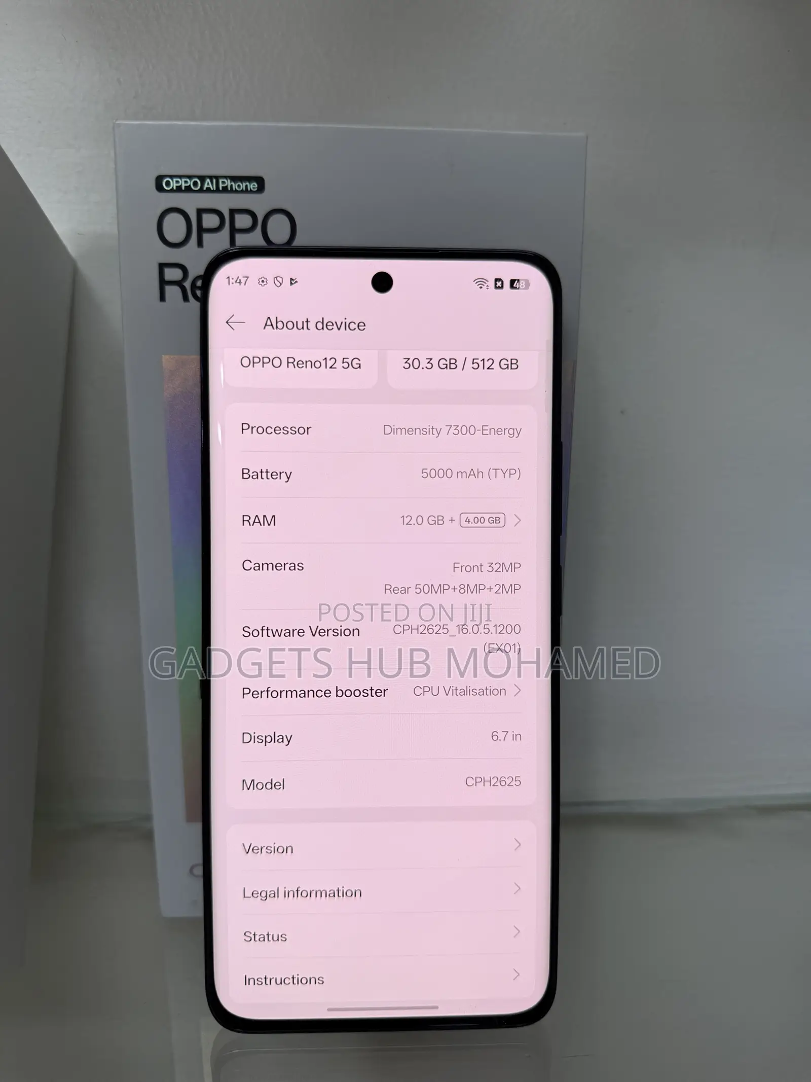 Oppo Reno 12 5G 512 GB Black