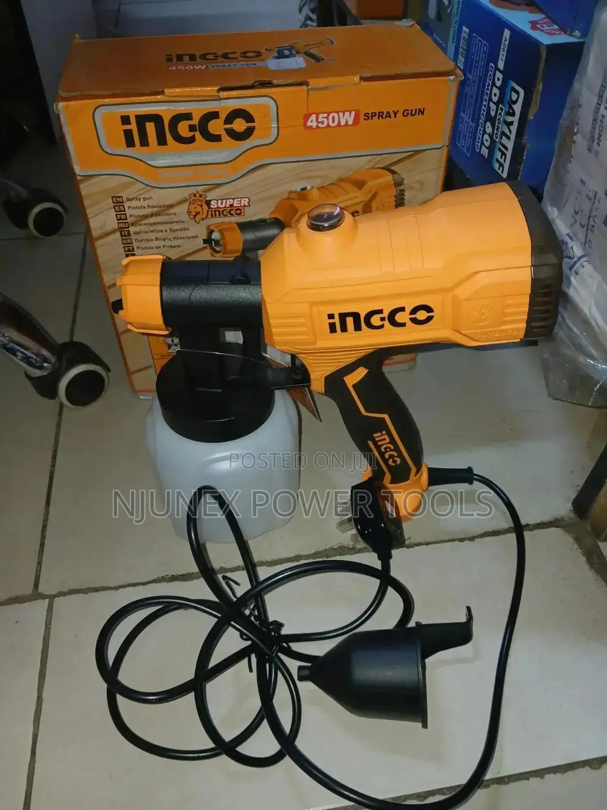 Ingco 450W Electric Paint Spray Gun (Model: SPG3508),