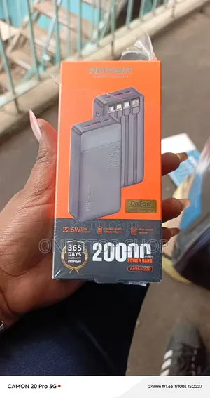Amaya 20000mah 22.5W Fast Charging Powerbank