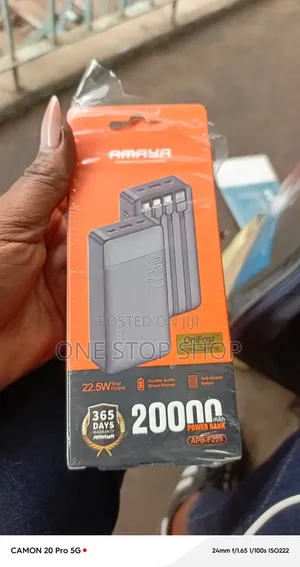 Amaya 20000mah Onifast 22.5W Smart Fast Charging Powerbank