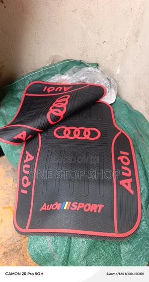 Universal Audi Liner Interior Mats 5pc With Audi Sport Text