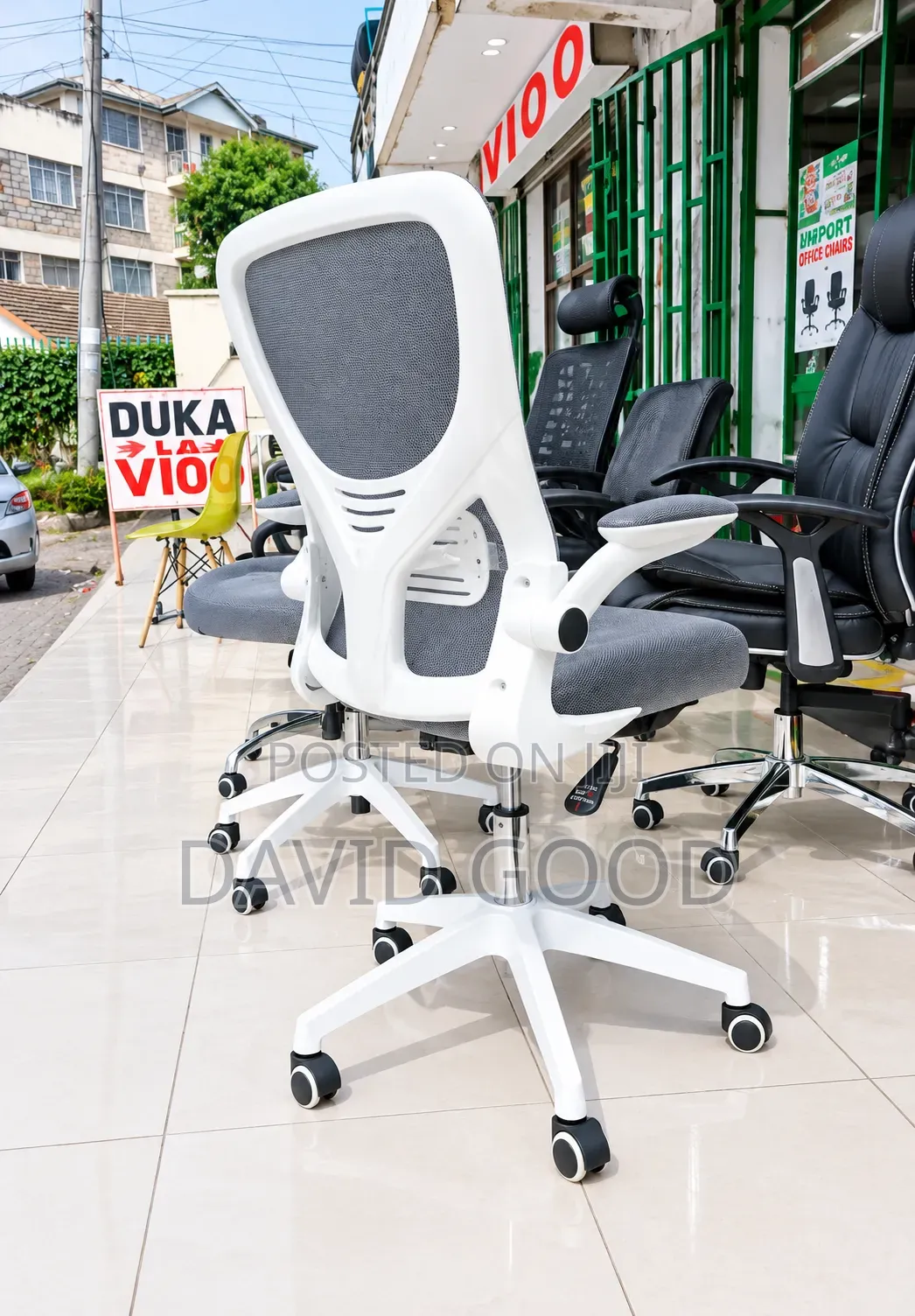 Adjustable White Chair