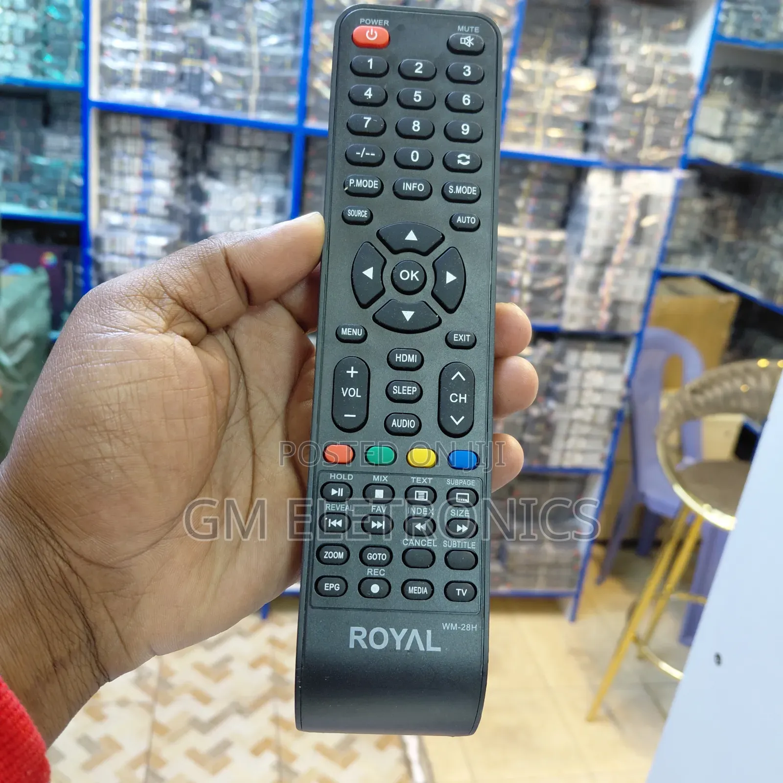 Royal-TV Replacement Remote Control With Batteries.