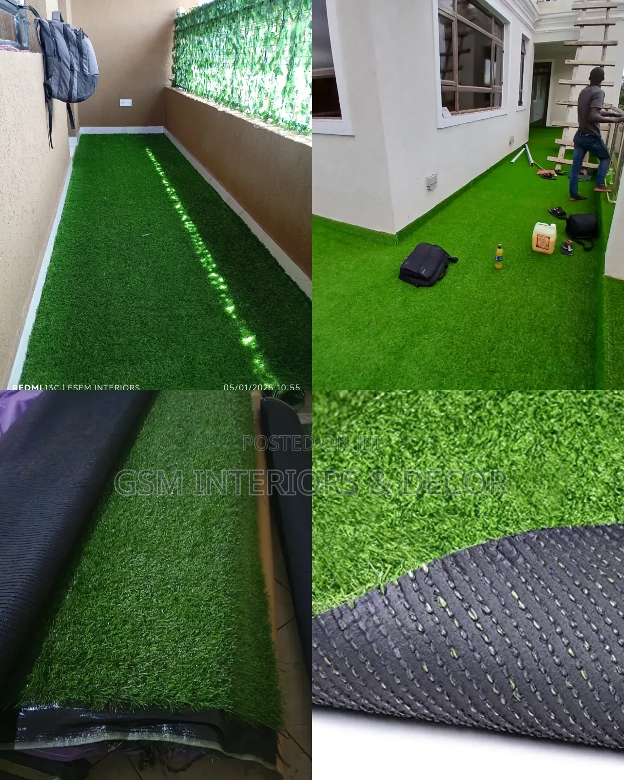 Artificial Grern Grass Carpets for Balcony and Playards