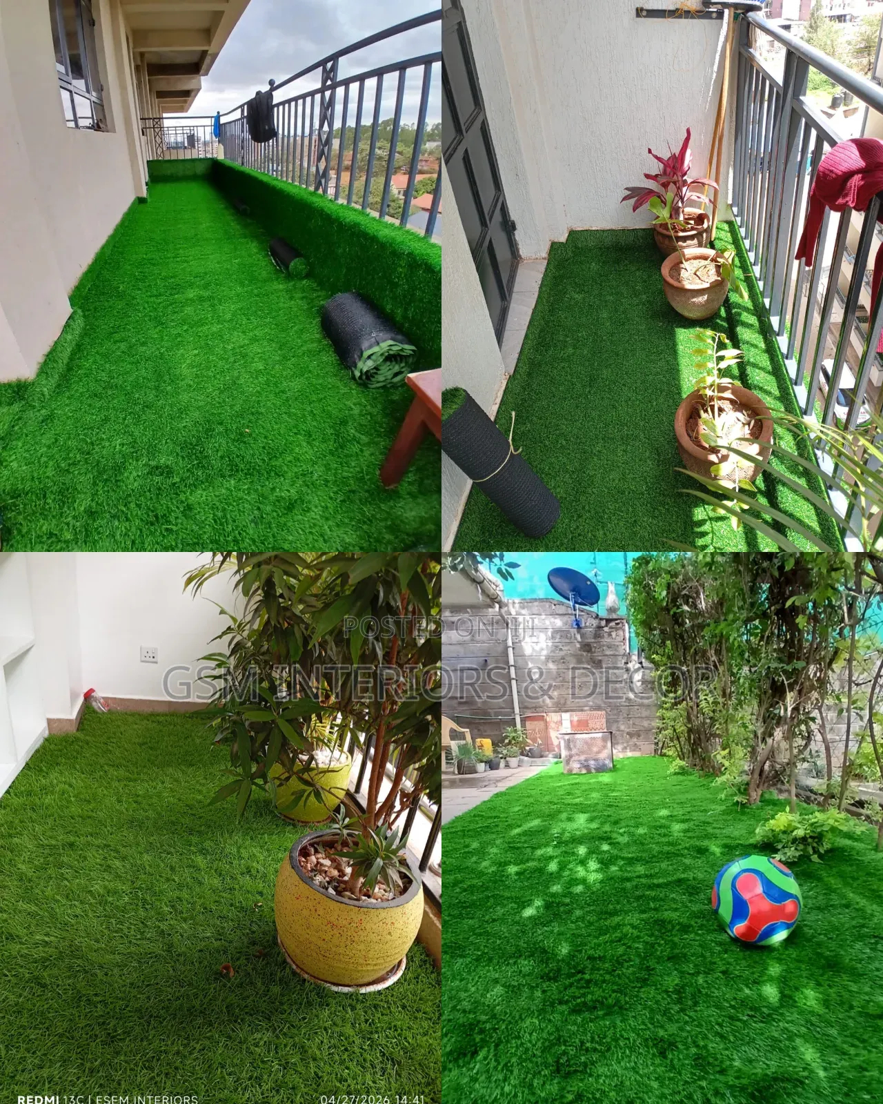 Artificial Green Grass Carpets for Outdoor Gazeboz