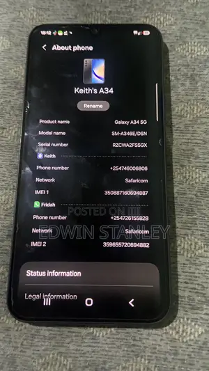 Samsung Galaxy A34 128 GB Black