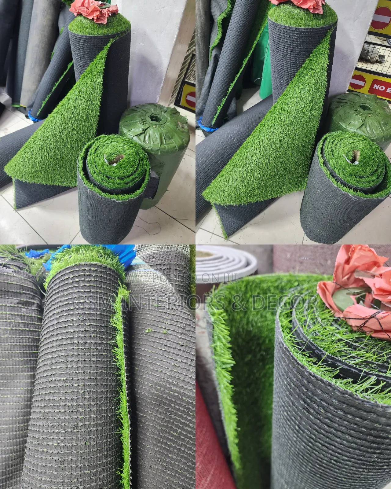 Artificial Green Grass Carpets for Rolls in Blavking Yard