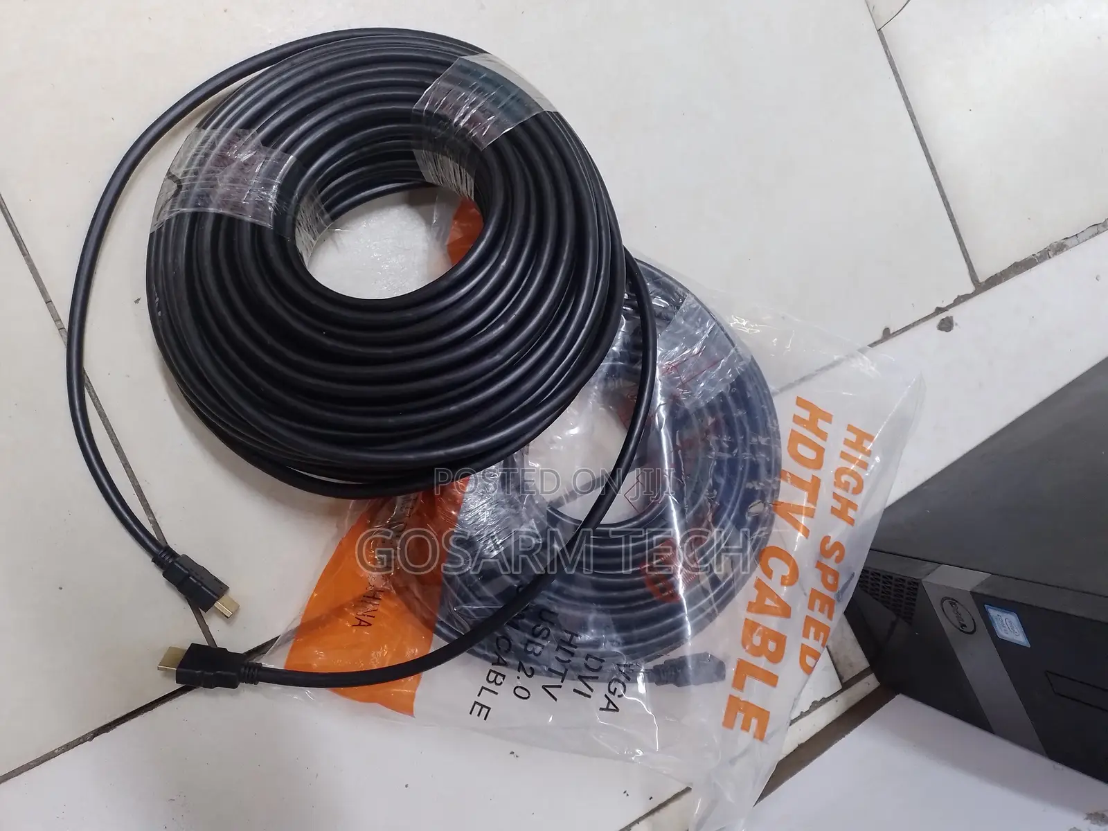 20M HDMI to HDMI Cable Rubber Coated Round Flexible