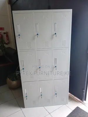 Grey 3x3 Compartment Steel Staff Locker