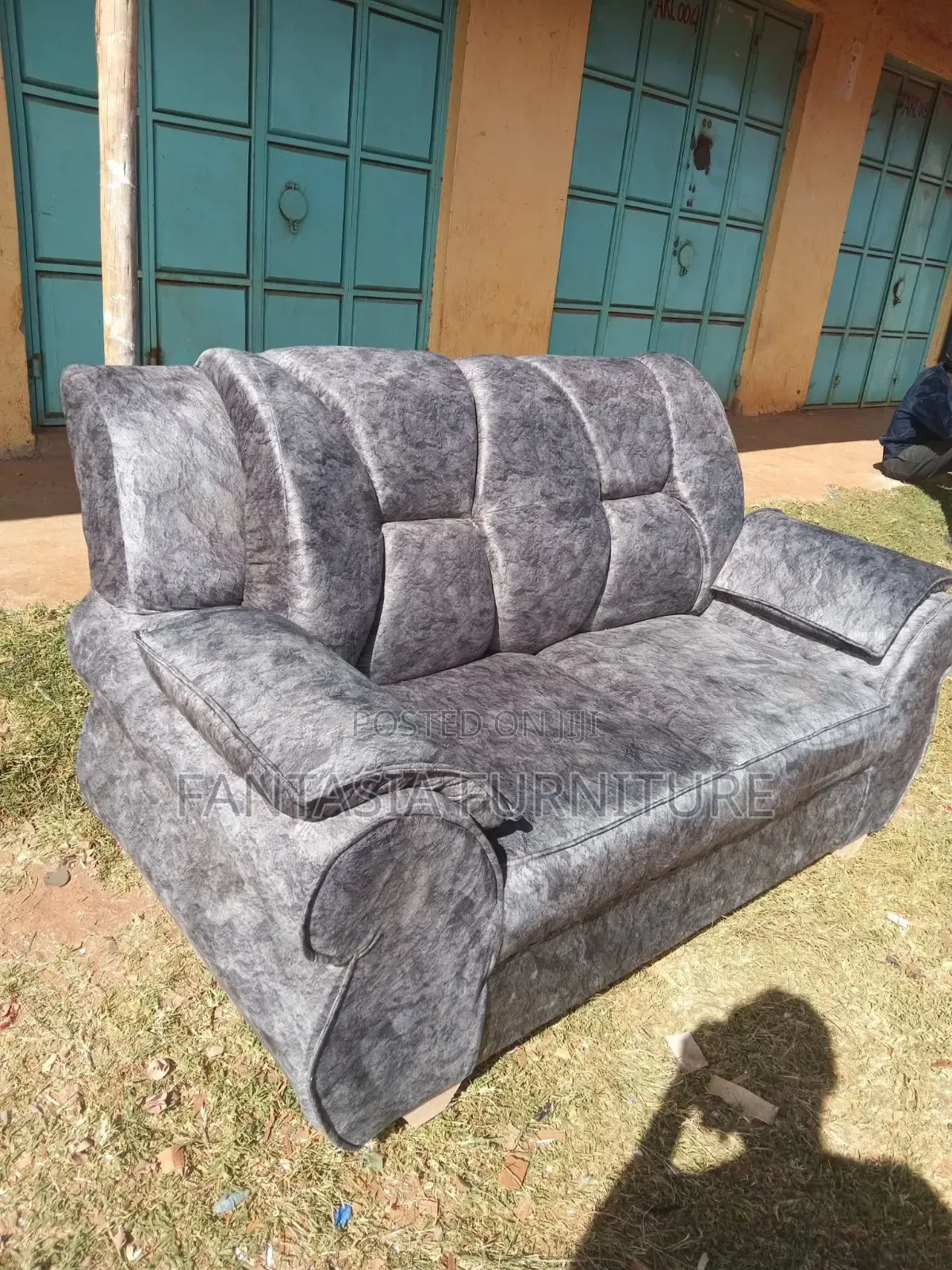 3 Seater Recliner Grey Sofa