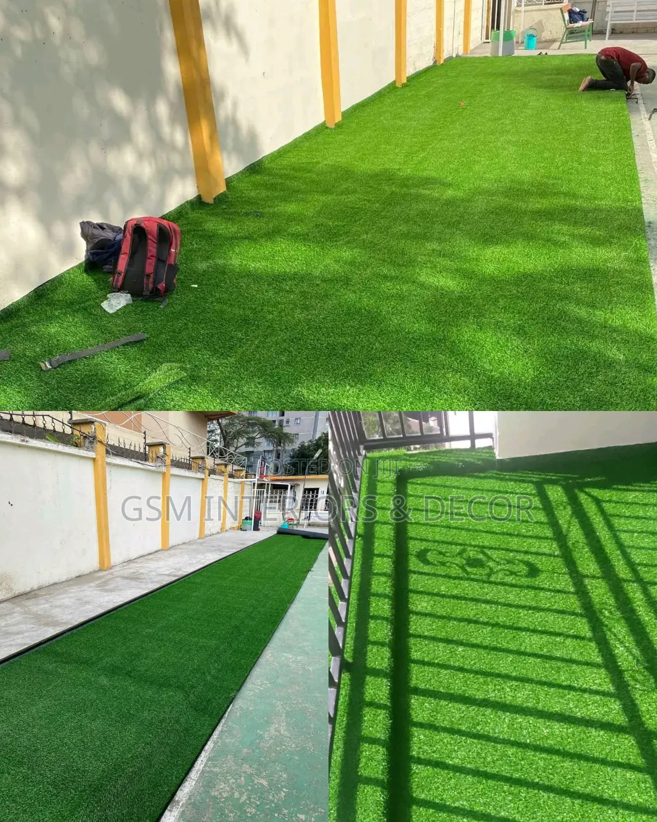 Artificial Green Grass Carpets Suplly & Fitting Permanent & Removable