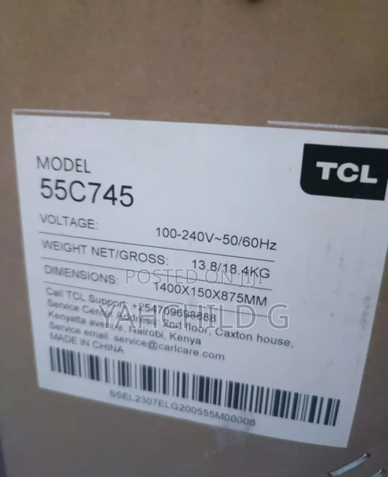 55 Inch TCL Ai TV