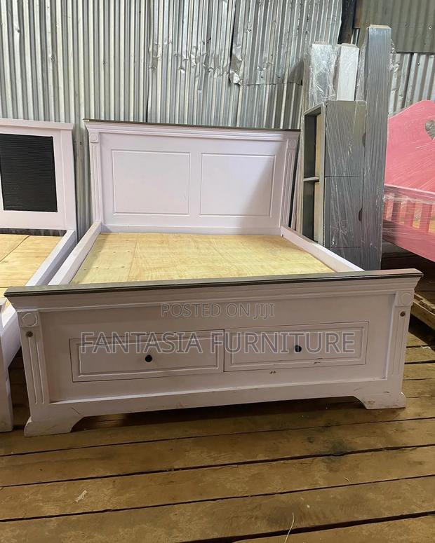 5 by 6 White Panel Bed - thumbnail 2