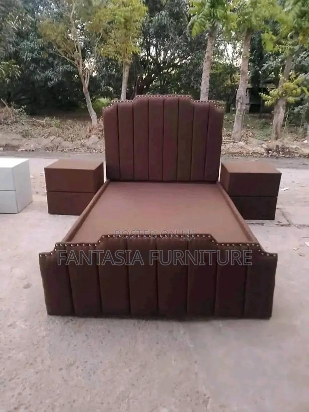 5 by 6 Brown Bed Set - main view