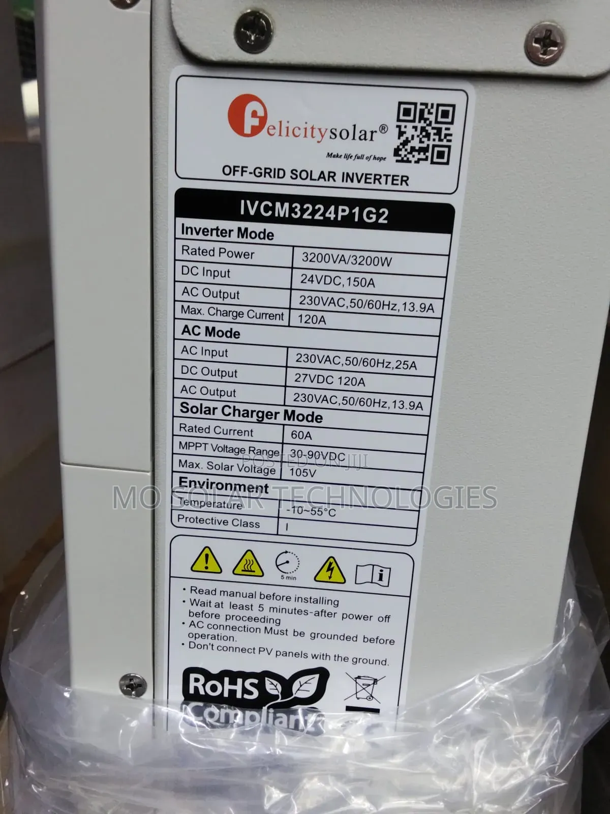 3.2kva 24v Felicity Hybrid Inverter