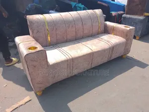 Brown Sofa With Cup Holders 3 Seater