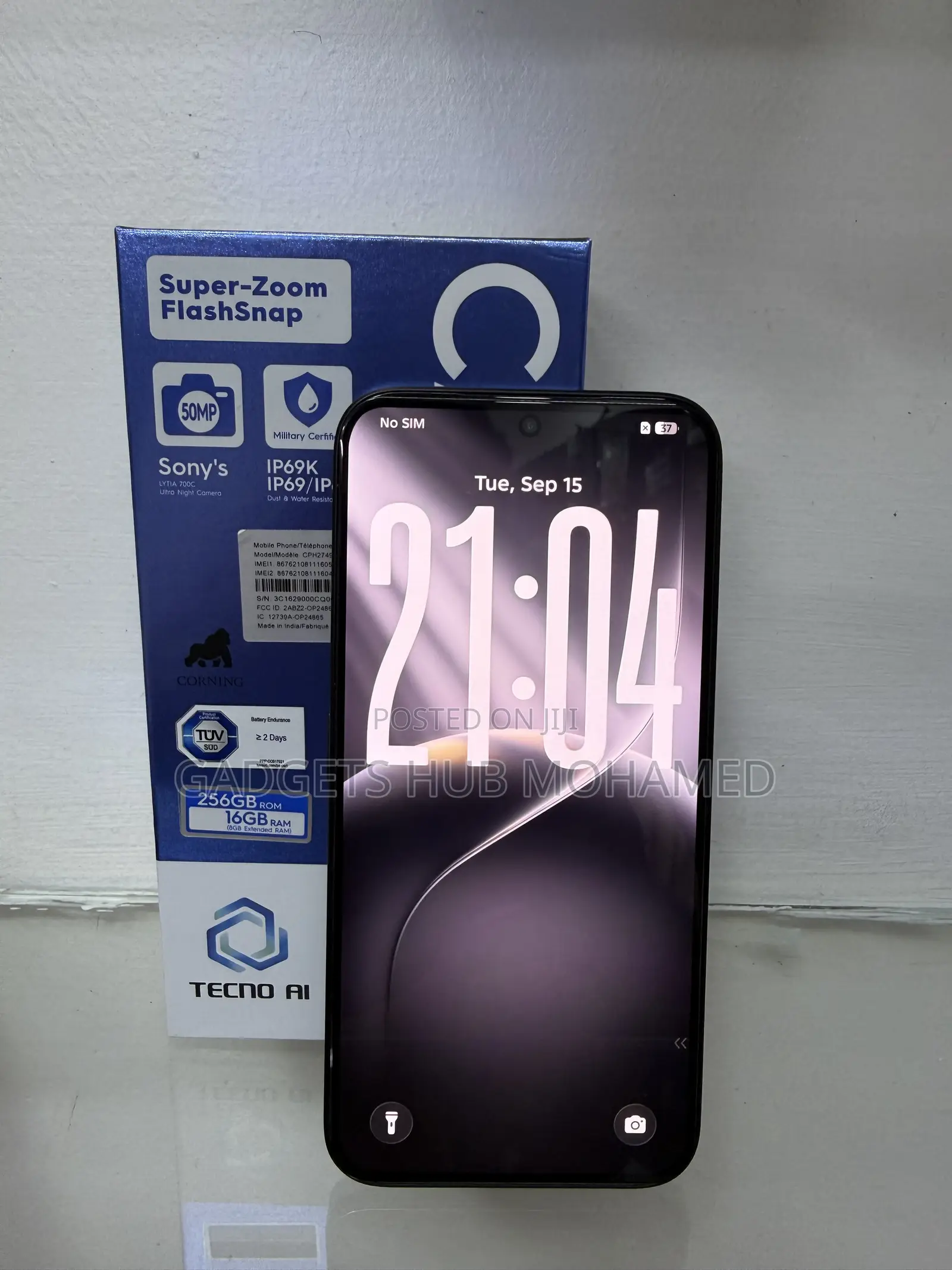 Tecno Camon 50 256 GB Black