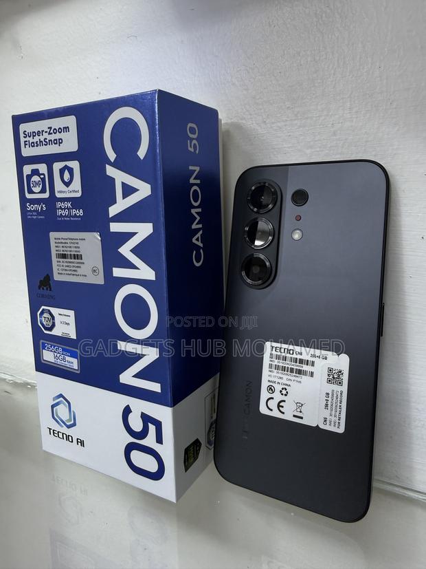 Tecno Camon 50 256 GB Black