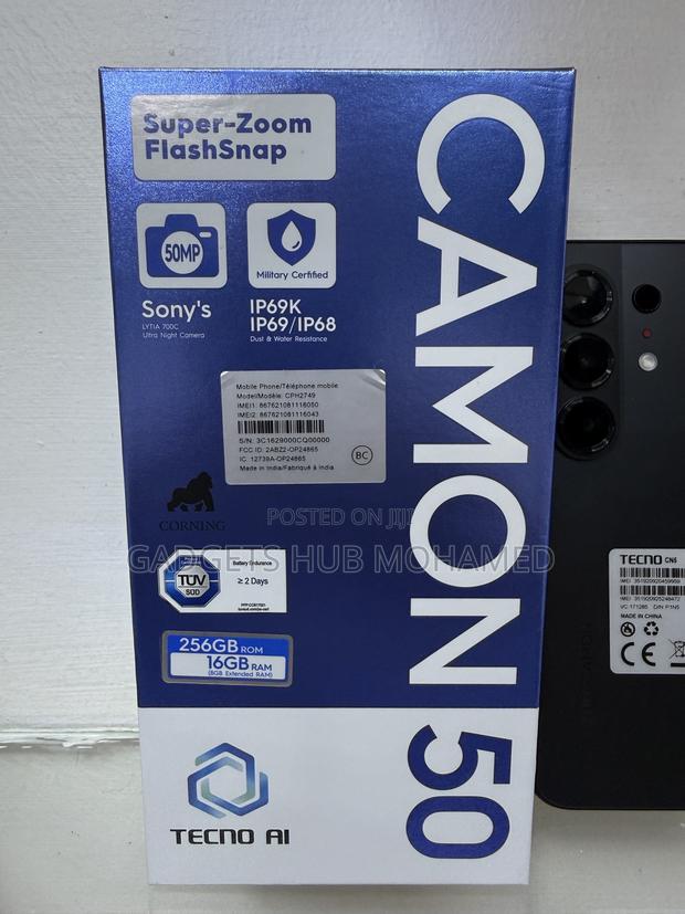 Tecno Camon 50 256 GB Black - thumbnail 7