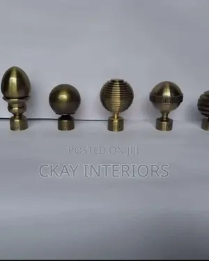 Strong Fittings, Stylish Finishing Coated Curtain Rod Flowers