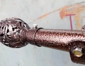 Smooth and Rough Powder Coated Bronze Curtain Rods