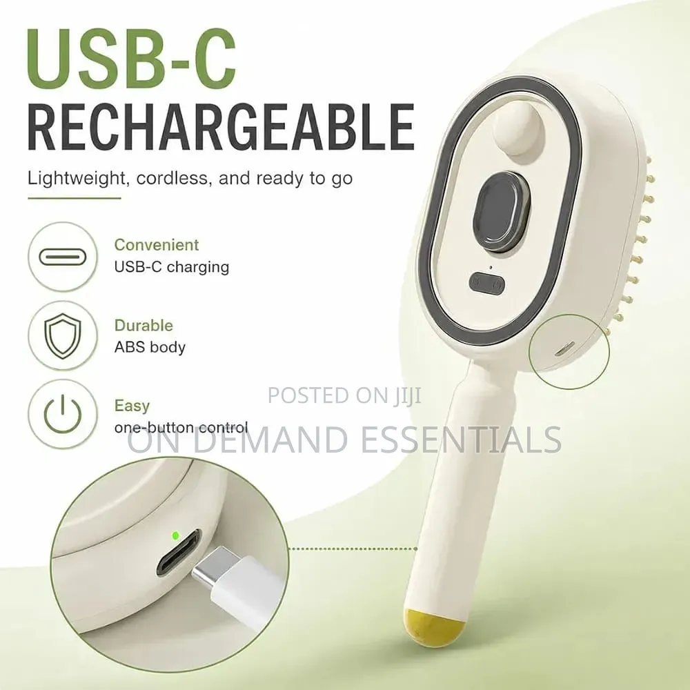 3 in 1 Rechargeable Mist Grooming Brush