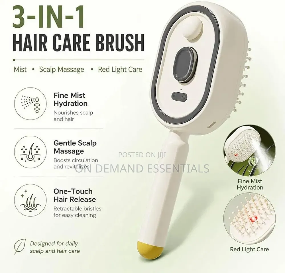 3 in 1 Rechargeable Mist Grooming Brush