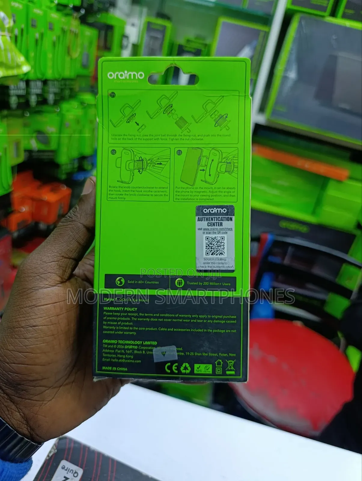 Oraimo Hydra 7 Stable Flexible Car Mount