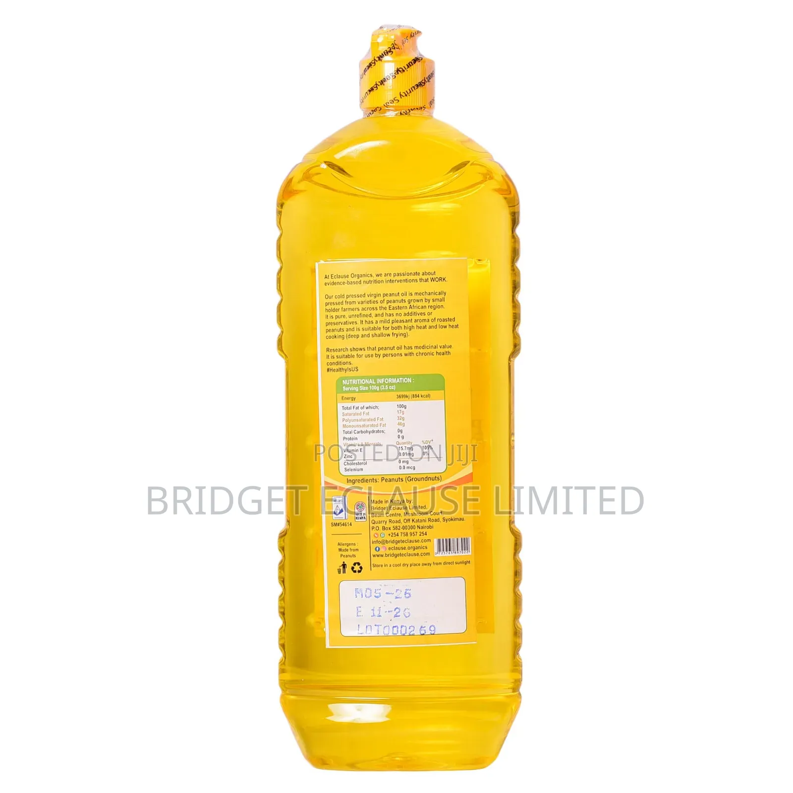 Cold-Pressed Virgin Peanut Oil