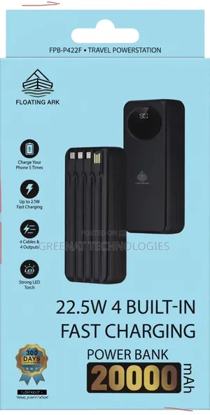 Floating Ark FPB-P422F Travel Powerstation 20000mAh Power Bank 22.5W